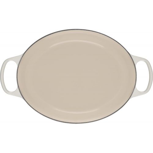 르크루제 Le Creuset Enameled Cast Iron Signature Oval Dutch Oven, 8 qt., Meringue