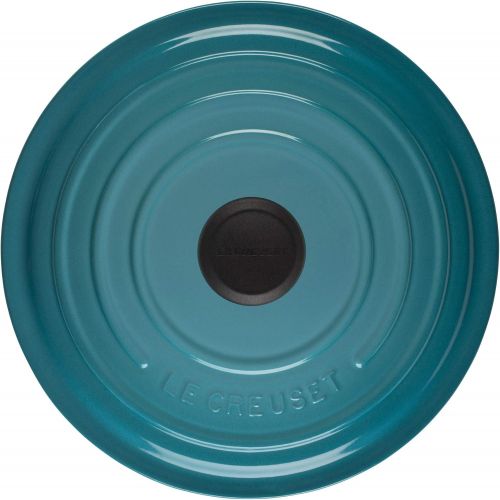 르크루제 Le Creuset Enameled Cast Iron Signature Round Dutch Oven, 7.25 qt., Caribbean