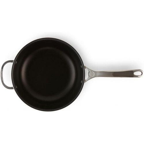 르크루제 Le Creuset Tri-Ply Stainless Steel Pan Nonstick Saucier, 3.5 qt