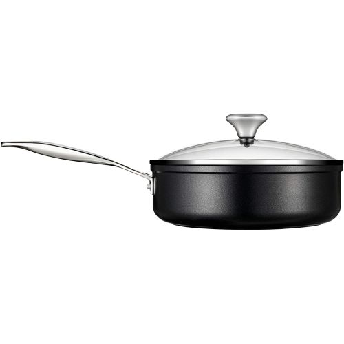 르크루제 Le Creuset Toughened Nonstick PRO Saute Pan With Glass Lid, 3.5 qt.