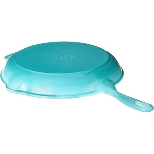 르크루제 Le Creuset Enameled Cast Iron Signature Iron Handle Skillet, 11.75 (2-3/8 qt.), Caribbean