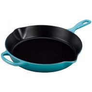 Le Creuset Enameled Cast Iron Signature Iron Handle Skillet, 10.25 (1-3/4 qt.), Caribbean