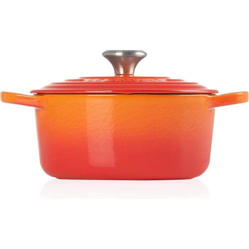 르크루제 [아마존베스트]Le Creuset Enameled Cast Iron Signature Round Dutch Oven, 4.5 qt., Flame