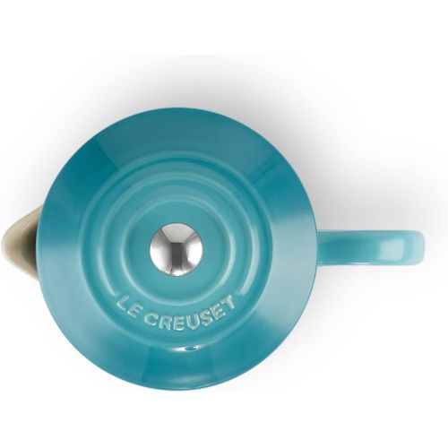 르크루제 [아마존베스트]Le Creuset French Press Coffee Maker with Stainless Steel Press Insert 800 ml Stoneware, Caribbean, 750 ml