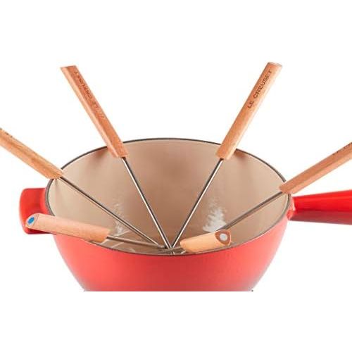 르크루제 [아마존베스트]Le Creuset Cheese Fondue Set Savoyarde & Bourguignonne Cherry Red