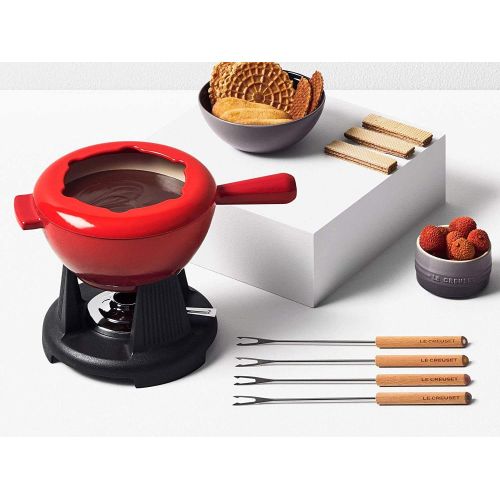 르크루제 [아마존베스트]Le Creuset Cheese Fondue Set Savoyarde & Bourguignonne Cherry Red