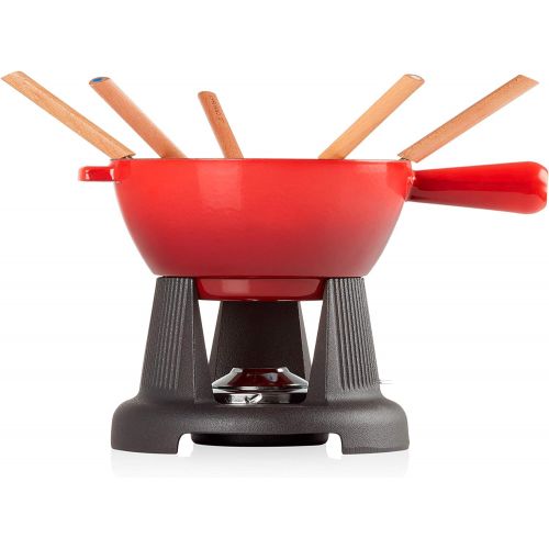 르크루제 [아마존베스트]Le Creuset Cheese Fondue Set Savoyarde & Bourguignonne Cherry Red