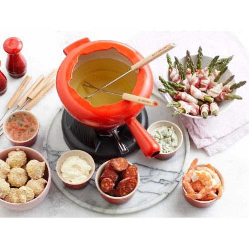 르크루제 [아마존베스트]Le Creuset Cast Iron Fondue Set, 1.6 L - Volcanic