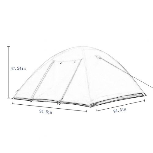  Le Papillon Camping Tent Backpacking Tent with Carrying Bag