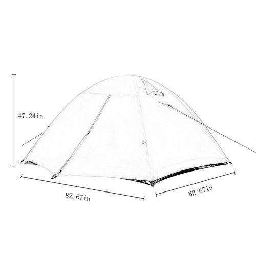  Le Papillon Camping Tent Backpacking Tent with Carrying Bag