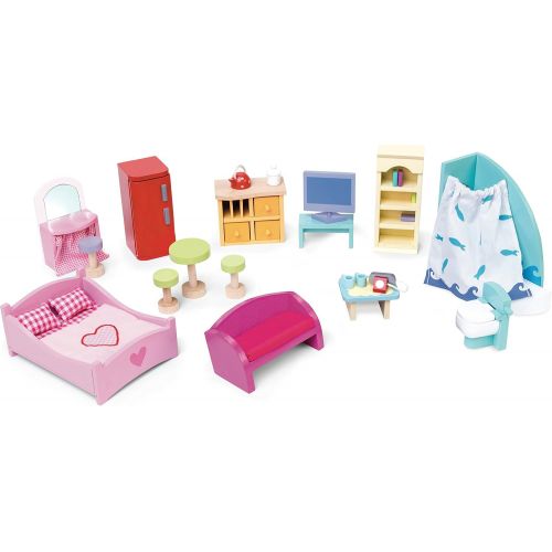  Le Toy Van Dollhouse Furniture & Accessories, Deluxe Furniture Set