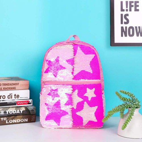  Le Vasty Sequin School Backpack for Girls Kids Cute Elementary Book Bag Bookbag Teen Glitter Sparkly Back Pack