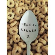 /LeBreux Cereal Killer Spoon-Valentines Day Gift-Hand Stamped Spoon-Gift For Dad-Boyfriend Gift-Best Selling Item-Dad Birthday-Custom Spoon