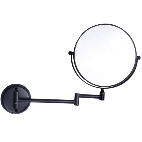  LeHang Two-sided Circular Mirror Dual Sided Wall Mount Makeup Mirror Oil Bronze Finish with 7X Magnification...