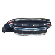 LeSportsac Striped Double Zip Belt Bag Waist Pack, Indigo Stripe