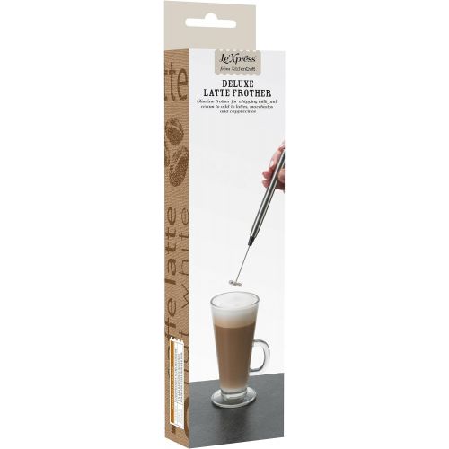  Kitchen Craft LeXpress Stainless Steel Drinks Frother