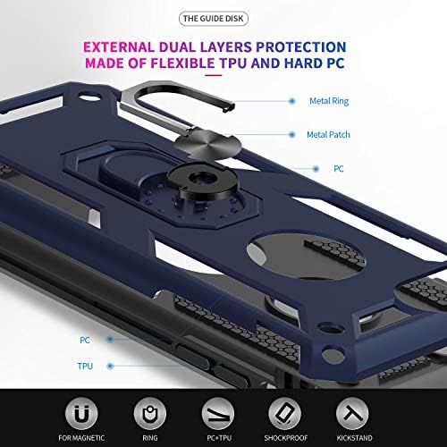  [아마존베스트]LeYi Compatible for iPhone 8 Case, iPhone 7 Case, iPhone 6s/ 6 Case with Tempered Glass Screen Protector [2 Pack], Military-Grade Protective Phone Case with Ring Kickstand for iPho