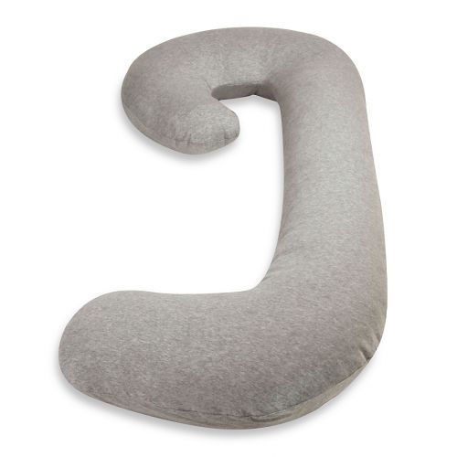  Leachco Snoogle Chic Jersey Total Body Pillow in Heather Grey