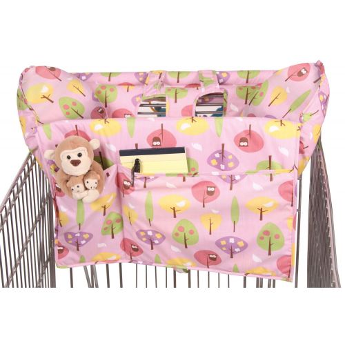  Leachco Prop R Shopper Body Fit Shopping Cart Cover, Pink Forest Frolics