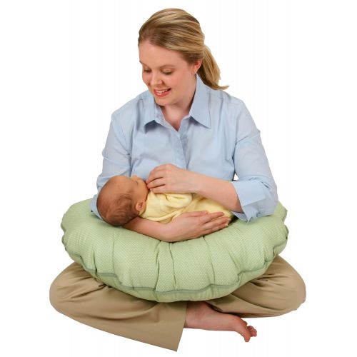  [아마존베스트]Leachco Cuddle-U Basic Nursing Pillow and More, Sage Pin Dot