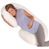 [아마존베스트]Leachco Snoogle Original Maternity/Pregnancy Total Body Pillow, Ivory
