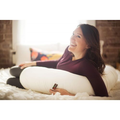  [아마존베스트]Leachco Snoogle Original Maternity/Pregnancy Total Body Pillow, Ivory