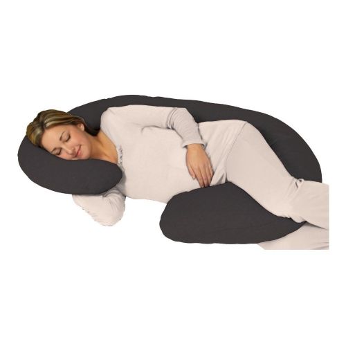  [아마존베스트]Leachco Snoogle Chic Jersey Total Body Pillow - Heather Gray