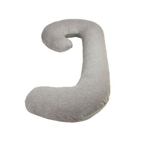  [아마존베스트]Leachco Snoogle Chic Jersey Total Body Pillow - Heather Gray