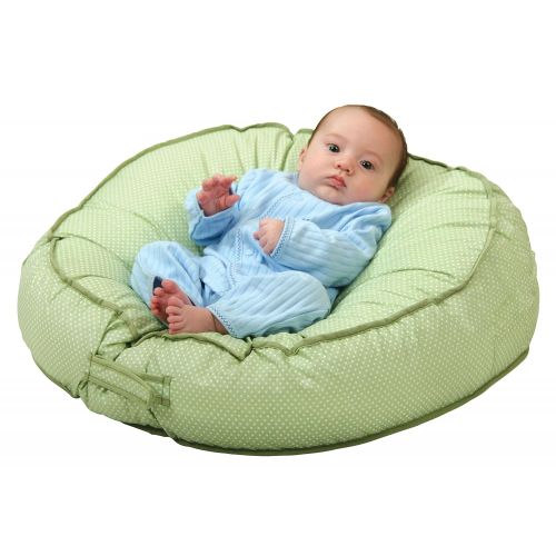  [아마존베스트]Leachco Podster Sling-Style Infant Seat Lounger, Sage Pin Dot