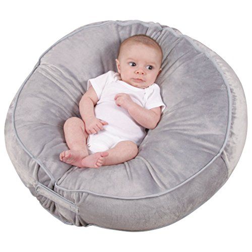  [아마존베스트]Leachco Podster Plush Sling-Style Infant Lounger - Gray