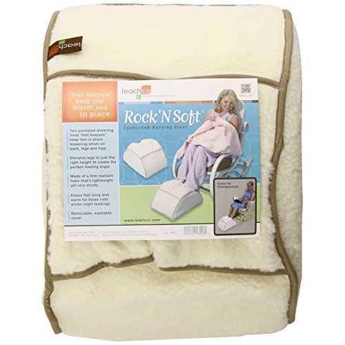  [아마존베스트]Leachco Rock N Soft Cushioned Nursing Stool, Ivory