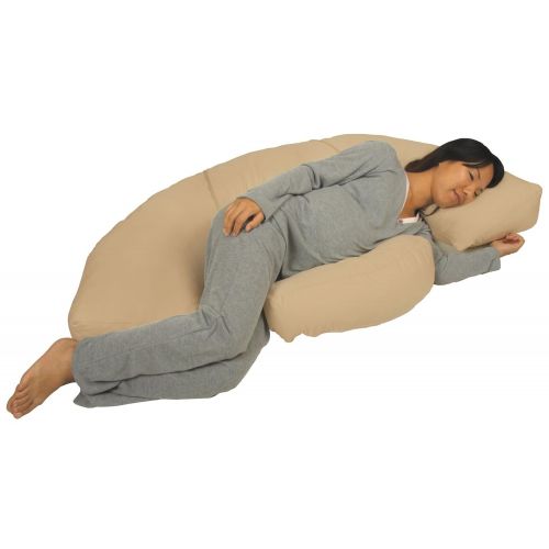  Leachco Body Bumper PregnancyMaternity Contoured Body Pillow System, Khaki