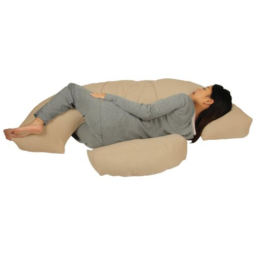  Leachco Body Bumper PregnancyMaternity Contoured Body Pillow System, Khaki
