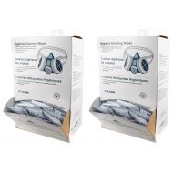 Leader C-Clear 31 Pre-Moistened Respirator Alcohol Free Hygienic Cleaning Wipe Dispenser (Pack of 100) (Twо Pаck)