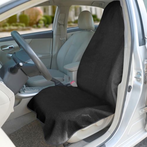  Leader Accessories 100% Waterproof Sweat Towel Front Bucket Seat Covers Anti-slip Backing for Cars Truck SUV Machine Washable Great for Athletes, Running, Swimming, Boxing, Workout