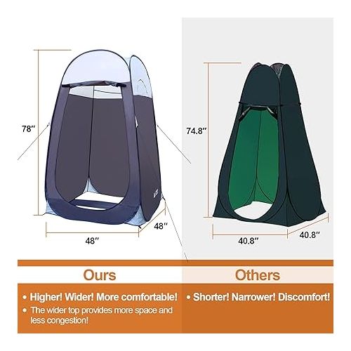  Leader Accessories Pop Up Shower Tent Dressing Changing Tent Pod Toilet Tent 4' x 4' x 78