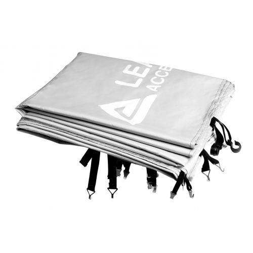  Leader Accessories 10 x 10 Pop Up Canopy Tent Instant Shelter Portable Folding Canopies Straight Leg with Wheeled Carry Bag, Silver