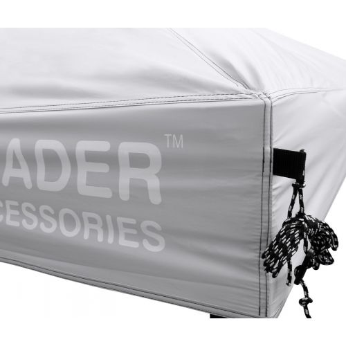  Leader Accessories 10 x 10 Pop Up Canopy Tent Instant Shelter Portable Folding Canopies Straight Leg with Wheeled Carry Bag, Silver