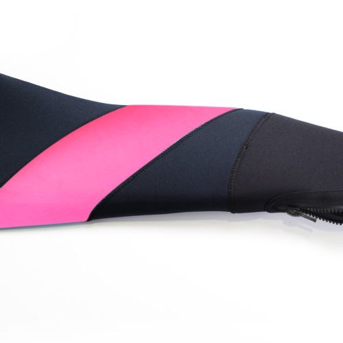  Leader Accessories Womens 5mm Black/Pink/Gray Wetsuit for Scuba Diving Fullsuit Jumpsuit