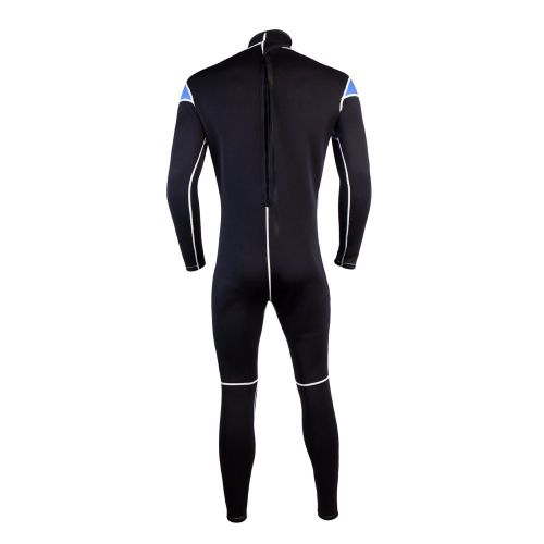  Leader Accessories 2.5mm Black/Blue Mens Fullsuit Jumpsuit Wetsuit