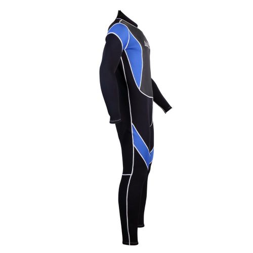  Leader Accessories 2.5mm BlackBlue Mens Fullsuit Jumpsuit Wetsuit