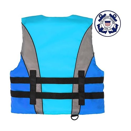  Leader Accessories Youth USCG Approved Life Jacket Vest Boating Vest