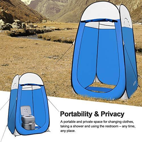  Leader Accessories Pop Up Shower Tent Dressing Changing Tent Pod Toilet Tent 4 x 4 x 78(H) Big Size