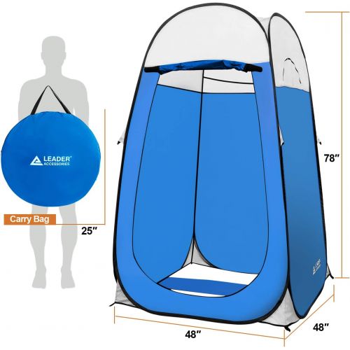  Leader Accessories Pop Up Shower Tent Dressing Changing Tent Pod Toilet Tent 4 x 4 x 78(H) Big Size