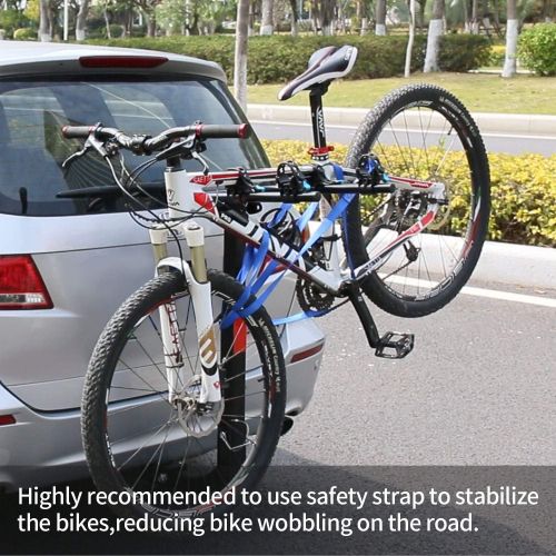  [아마존베스트]Leader Accessories Hitch Mounted 2 Bike Rack Bicycle Carrier Racks Foldable Rack for Cars, Trucks, SUVs and Minivans with 2 Hitch Receiver