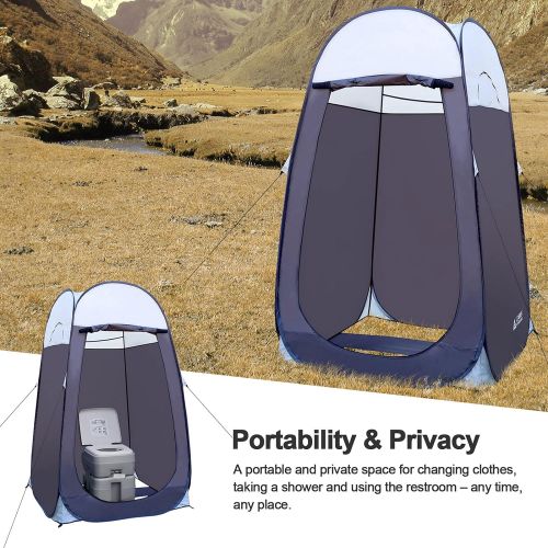  Leader Accessories Pop Up Shower Tent Dressing Changing Tent Pod Toilet Tent 4 x 4 x 78(H) Big Size