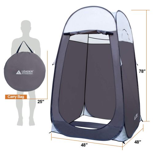  Leader Accessories Pop Up Shower Tent Dressing Changing Tent Pod Toilet Tent 4 x 4 x 78(H) Big Size