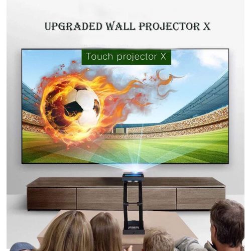  Leadtimes Touch Projector Smart Mini Home Theater Portable Movie Led Projector with Google Play Android Powered Desktop Projection Technology (18X9X4cm, LTD 1)