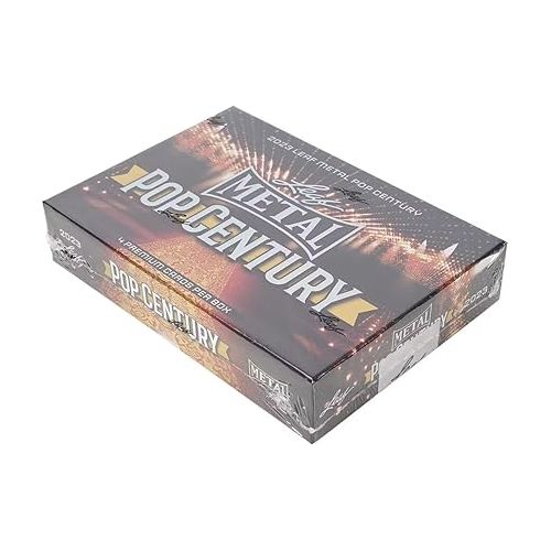  2023 Leaf Pop Century Metal Hobby Box 3 Autograph Trading Cards Per Box