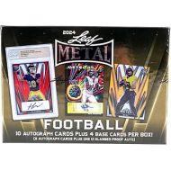 2024 Leaf Metal Football JUMBO box (14 cards incl. TEN Autograph cards per box)
